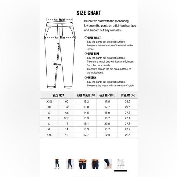 CRZ Yoga pants from Amazon. Straight, ankle length in medium, navy blue. NWT - Picture 5 of 7